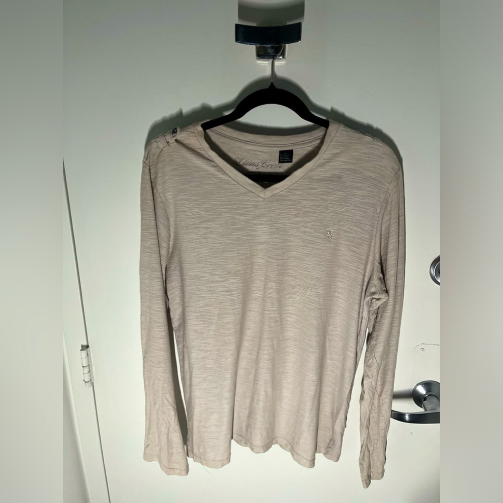 men’s longsleeve shirt beige